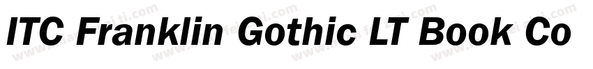 ITC Franklin Gothic LT Book Condensed Italic字体转换